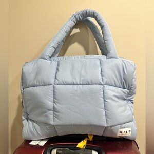 Wilo The Label Blue Puffer Bag